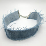 Saucy Denim Choker Necklace